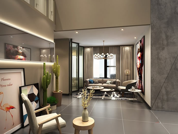 成都美容會所裝修設(shè)計(jì)休息區(qū)效果圖