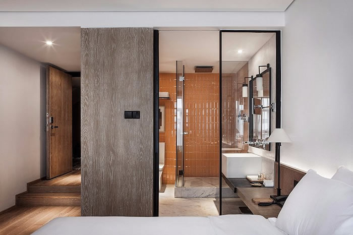 酒店單間客房衛生間布局效果圖