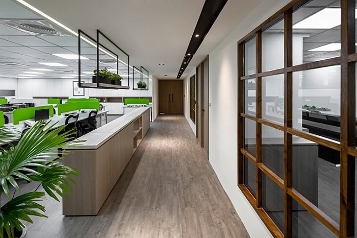 辦公室過(guò)道裝修效果圖