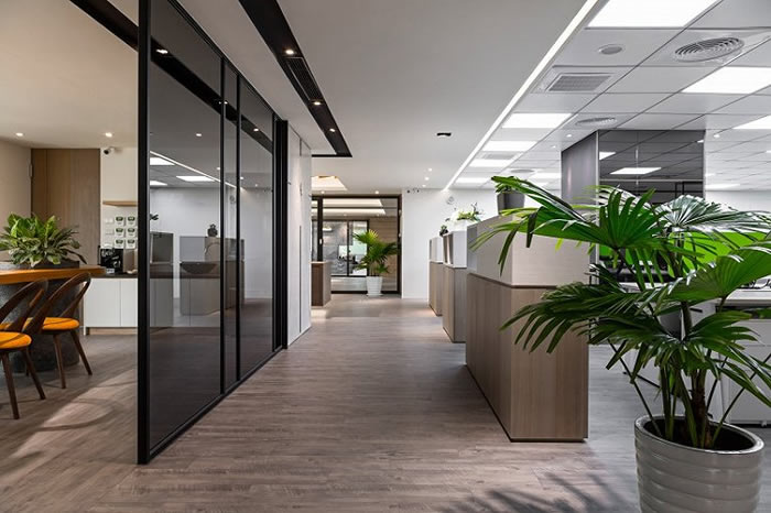 辦公室過(guò)道裝修效果圖