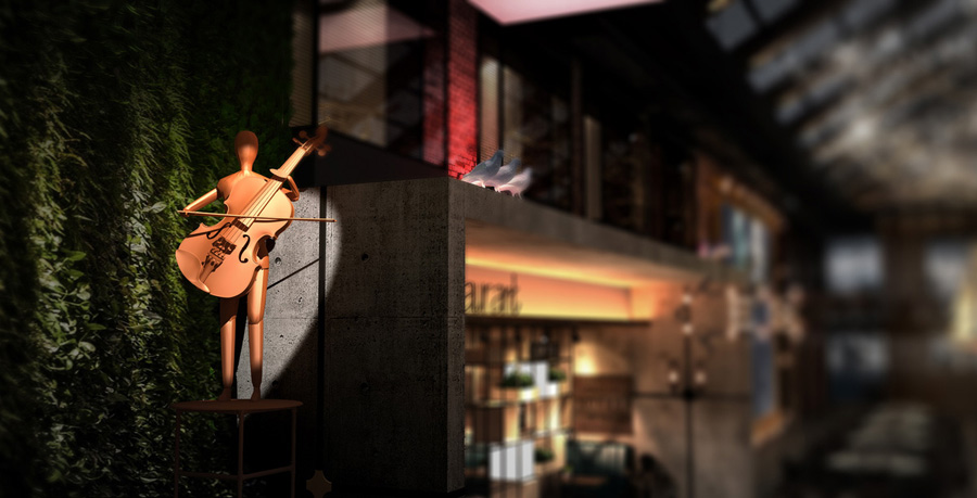 工業(yè)風(fēng)廠房餐廳裝修設(shè)計(jì)效果圖欣賞