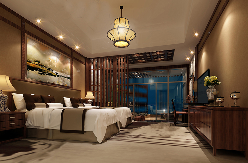 高清賓館房間裝修設計效果圖