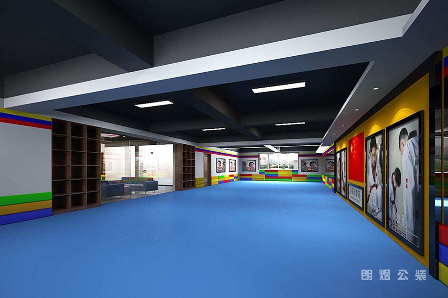 高檔跆拳道館設(shè)計效果圖