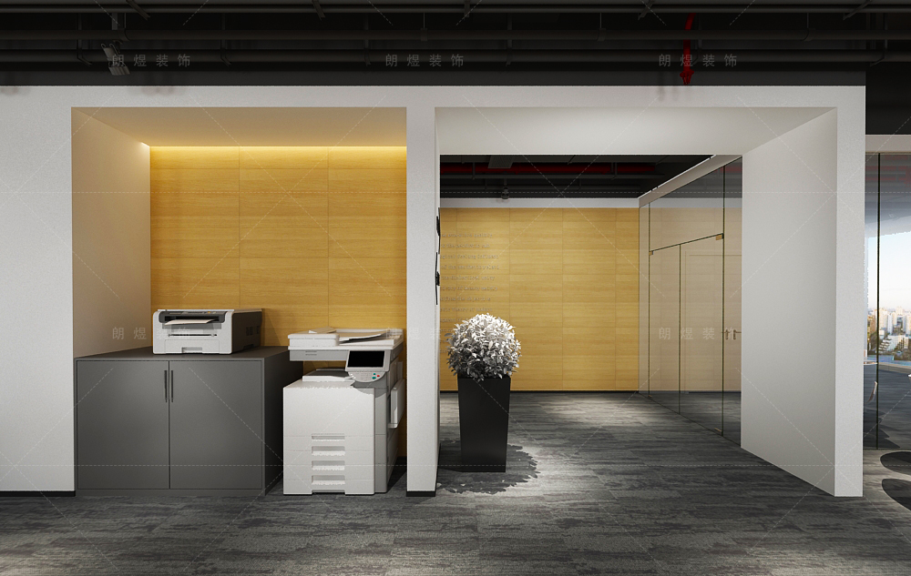 金融公司寫字辦公樓裝修效果圖