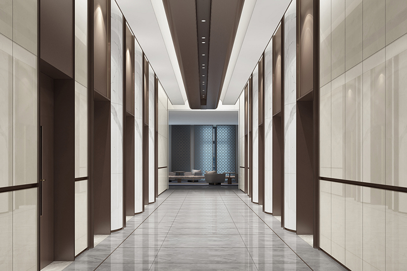 甲級寫字樓電梯間裝修效果圖