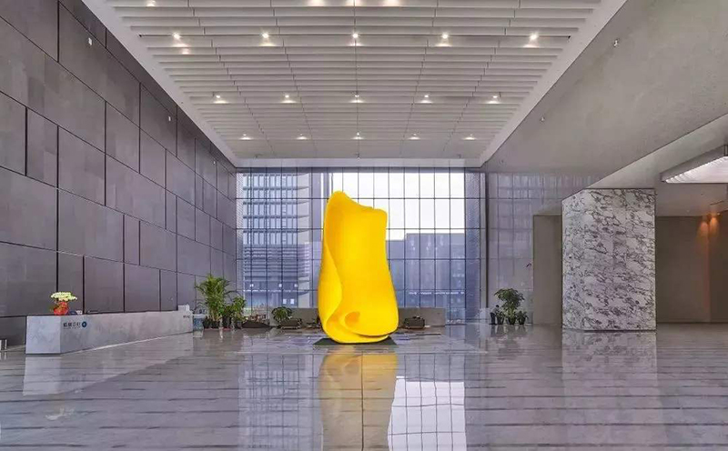 寫(xiě)字辦公樓裝修落地窗展示效果圖