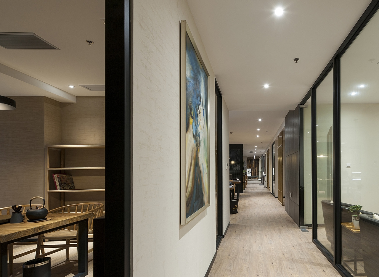 辦公室過道設(shè)計實景