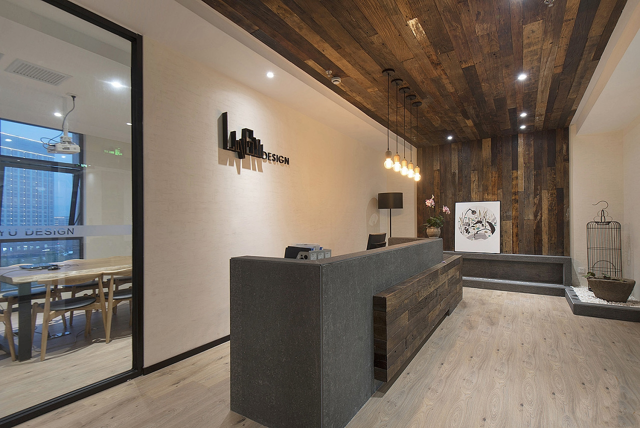 辦公室前臺設(shè)計實景