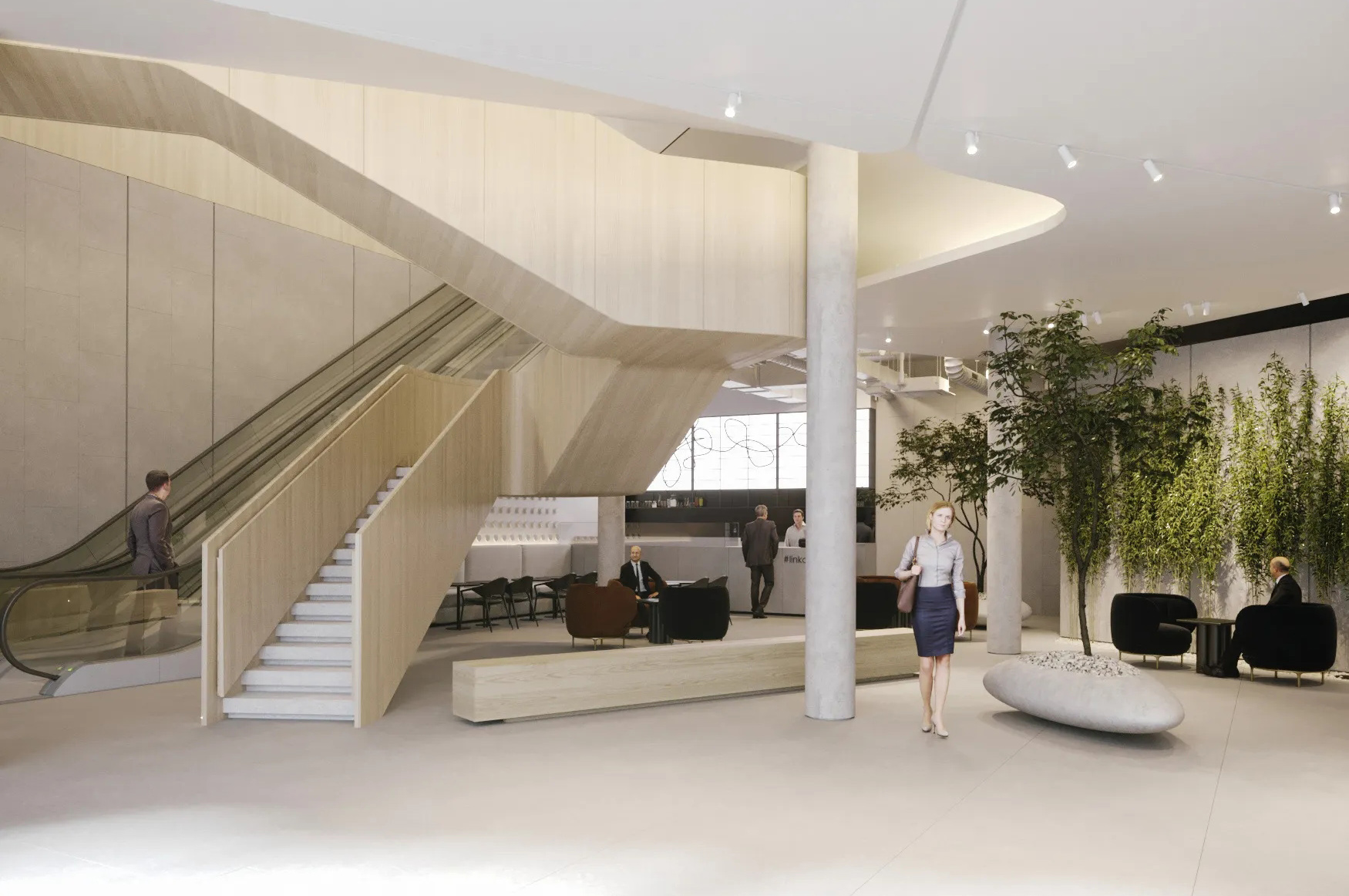 穩重的辦公室大廳裝修