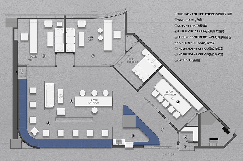辦公桌擺放風(fēng)水布局圖