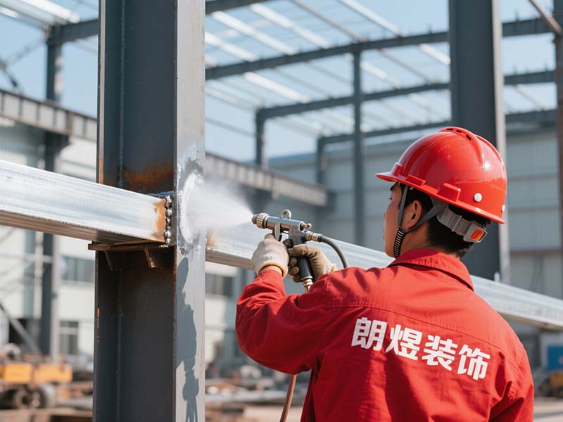 鋼結構廠房搭建涂刷防腐涂料