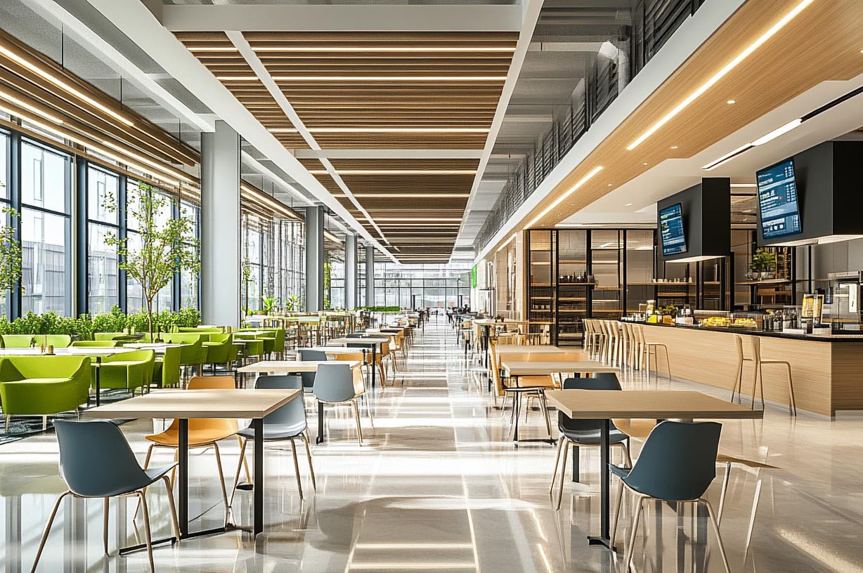 學校食堂裝修效果圖