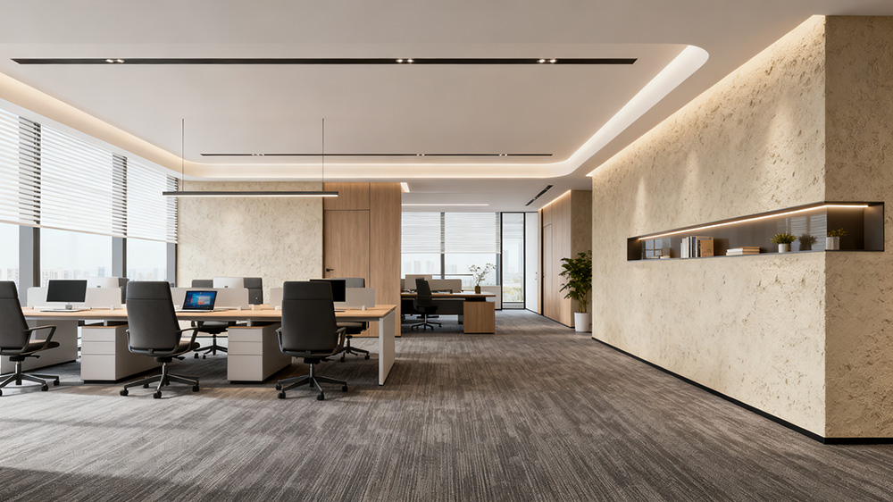 辦公室墻面刷硅藻土的效果