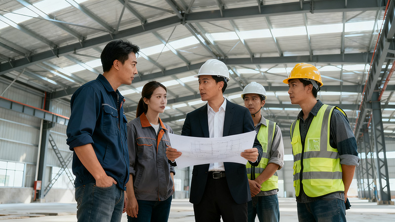 廠房設計圖紙與裝修現場銜接溝通