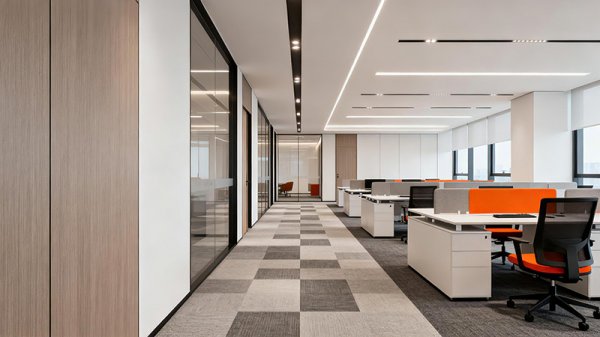 辦公室裝修時把地毯鋪成丁字形好嗎？