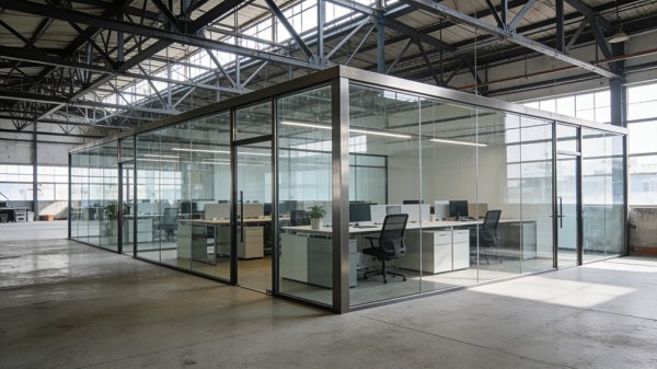 鋼結(jié)構(gòu)廠房內(nèi)辦公隔墻圖集鑒賞
